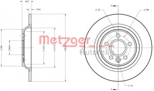 METZGER 6110728 - Bremsscheibe