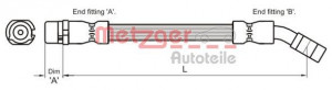 METZGER 4112834 - Bremsschlauch