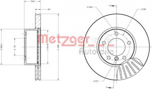 METZGER 6110166 - Bremsscheibe