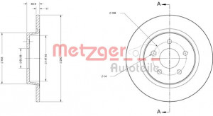 METZGER 6110180 - Bremsscheibe