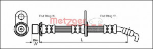 METZGER 4112200 - Bremsschlauch