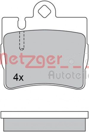 METZGER 1170460 - Bremsbelagsatz, Scheibenbremse
