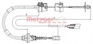 METZGER 1172.7 - Seilzug, Kupplungsbetätigung