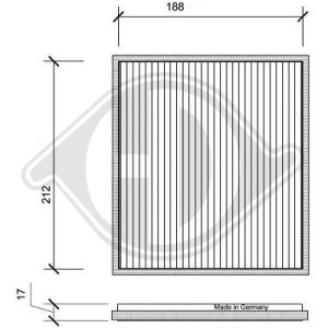 DIEDERICHS DCI1100 - Filter, Innenraumluft