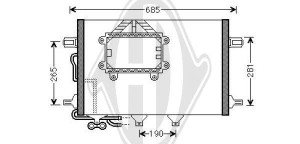 DIEDERICHS DCC1697 - Kondensator, Klimaanlage