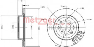 METZGER 6110245 - Bremsscheibe