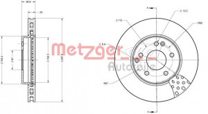 METZGER 6110024 - Bremsscheibe