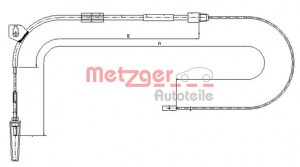 METZGER 10.9330 - Seilzug, Feststellbremse