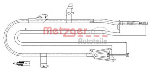 METZGER 17.0246 - Seilzug, Feststellbremse