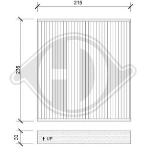 DIEDERICHS DCI1139 - Filter, Innenraumluft