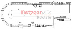 METZGER 17.0238 - Seilzug, Feststellbremse