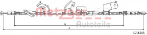 METZGER 17.4215 - Seilzug, Feststellbremse
