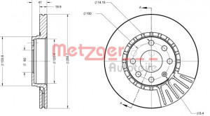METZGER 6110336 - Bremsscheibe
