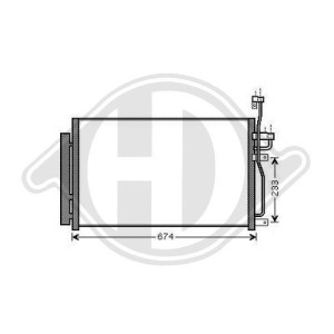 DIEDERICHS DCC1732 - Kondensator, Klimaanlage