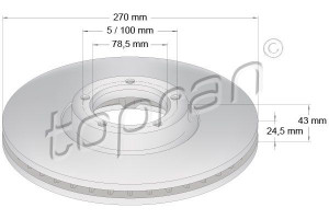 TOPRAN 301166 - Bremsscheibe