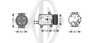 DIEDERICHS DCK1462 - Kompressor, Klimaanlage