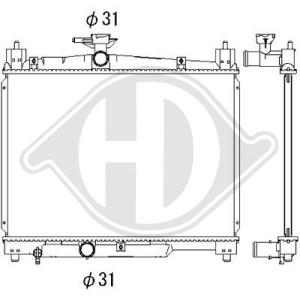 DIEDERICHS DCM3210 - Kühler, Motorkühlung