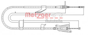METZGER 17.0335 - Seilzug, Feststellbremse