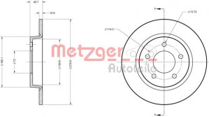 METZGER 6110581 - Bremsscheibe