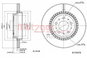 METZGER 6110378 - Bremsscheibe