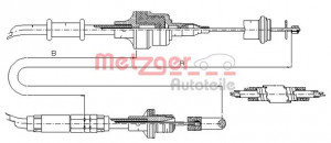 METZGER 10.3750 - Seilzug, Kupplungsbetätigung