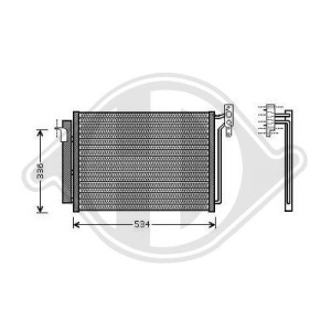 DIEDERICHS DCC1567 - Kondensator, Klimaanlage