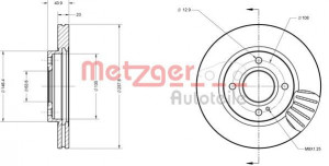 METZGER 6110074 - Bremsscheibe