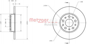 METZGER 6110828 - Bremsscheibe