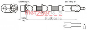 METZGER 4110013 - Bremsschlauch