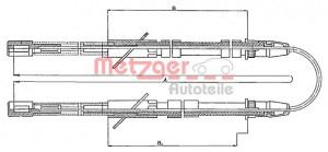 METZGER 10.562 - Seilzug, Feststellbremse