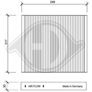 DIEDERICHS DCI1063 - Filter, Innenraumluft