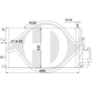 DIEDERICHS DCC1874 - Kondensator, Klimaanlage