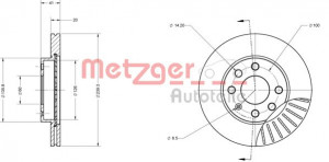 METZGER 6110054 - Bremsscheibe