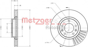 METZGER 6110230 - Bremsscheibe