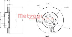 METZGER 6110626 - Bremsscheibe