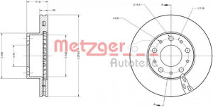 METZGER 6110354 - Bremsscheibe