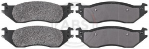 A.B.S. 38443 - Bremsbelagsatz, Scheibenbremse