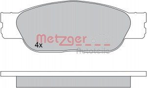 METZGER 1170610 - Bremsbelagsatz, Scheibenbremse