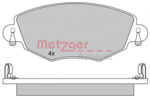 METZGER 1170107 - Bremsbelagsatz, Scheibenbremse