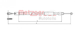 METZGER 10.9836 - Seilzug, Feststellbremse