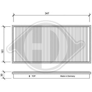 DIEDERICHS DCI1041 - Filter, Innenraumluft