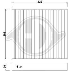 DIEDERICHS DCI1064 - Filter, Innenraumluft