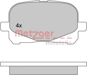 METZGER 1170495 - Bremsbelagsatz, Scheibenbremse