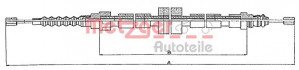 METZGER 10.679 - Seilzug, Feststellbremse