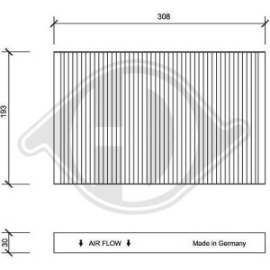 DIEDERICHS DCI1029 - Filter, Innenraumluft