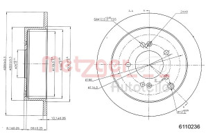 METZGER 6110236 - Bremsscheibe