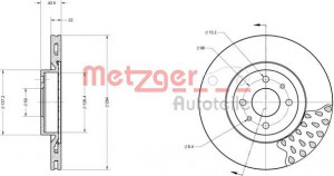 METZGER 6110098 - Bremsscheibe
