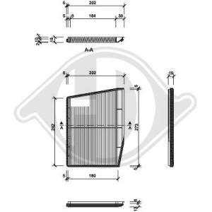 DIEDERICHS DCI0809 - Filter, Innenraumluft