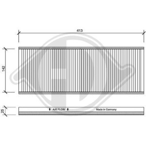 DIEDERICHS DCI1004 - Filter, Innenraumluft
