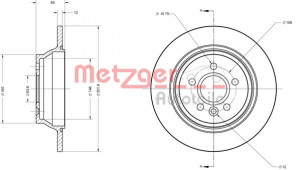 METZGER 6110615 - Bremsscheibe